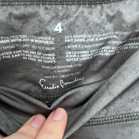ROSE buddha legging size 4 gray - Picture 2 of 7